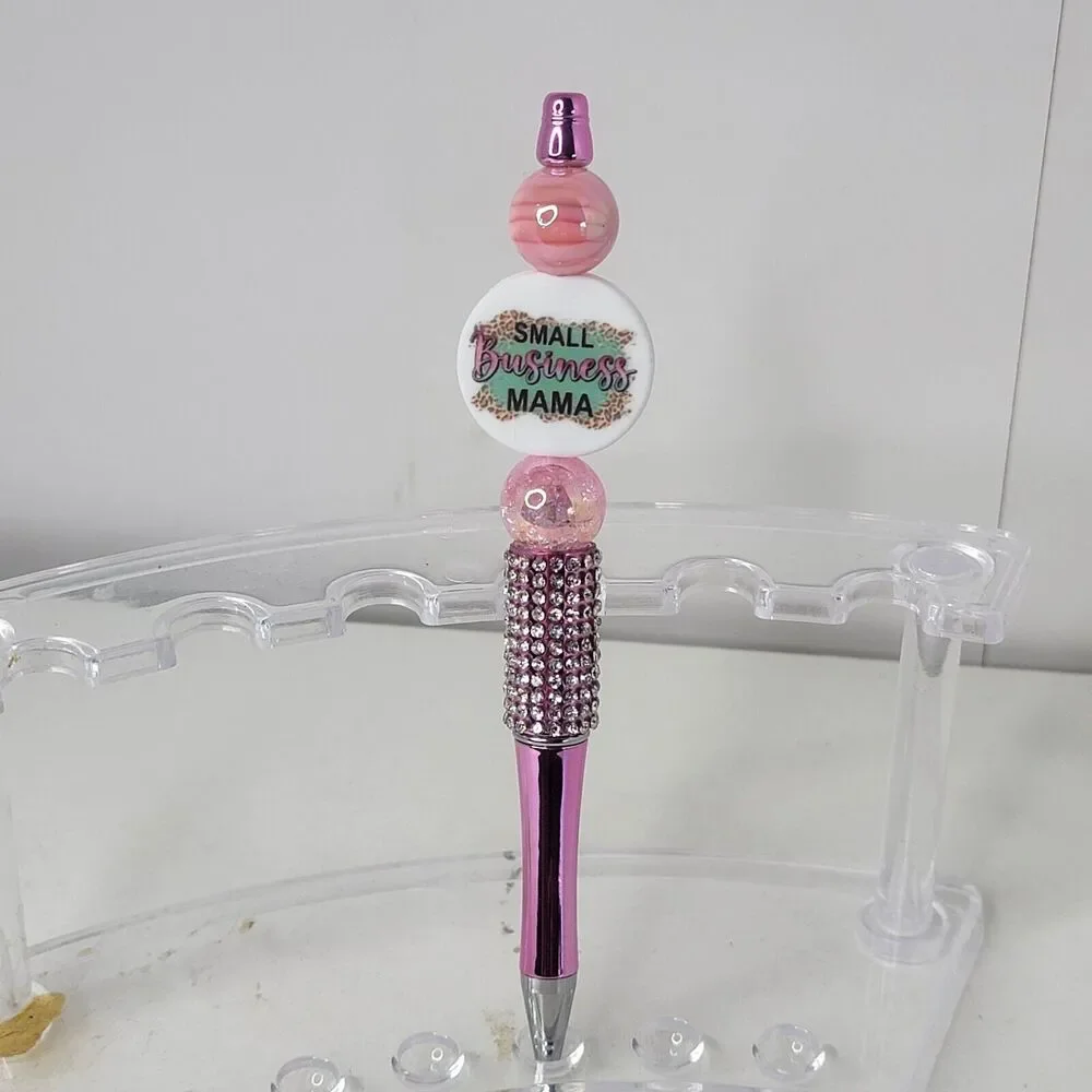 Focal Funny Beaded Pen Small Business Mama Rhinestone Base
